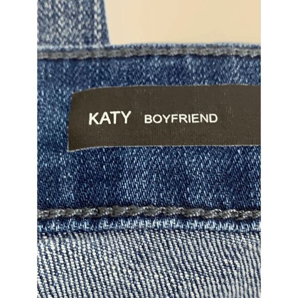 Kut Womens Denim Jeans Katy Boyfriend Distress Blue Wash Plus Size 24W - Picture 9 of 10